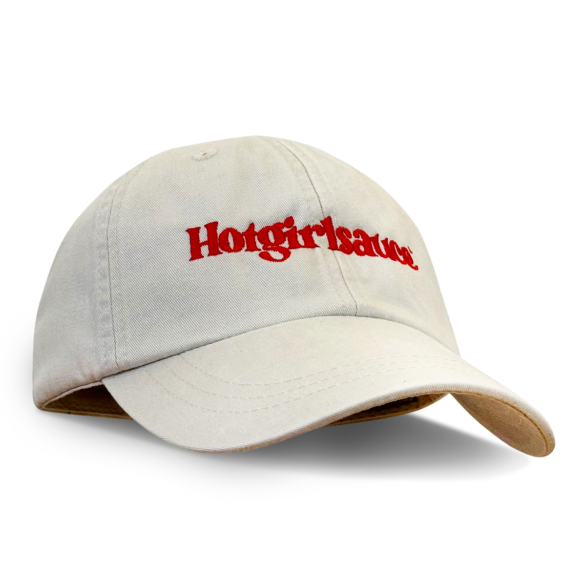 Cream Hotgirlsauce Dad Hat